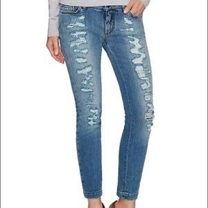 Dolce & Gabbana DG Distressed Ankle Jeans US 2
