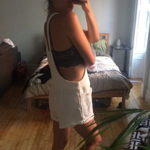 Sabo Skirt White Cotton Citizen Overalls Sabo Skirt White Cotton Citizen Overalls