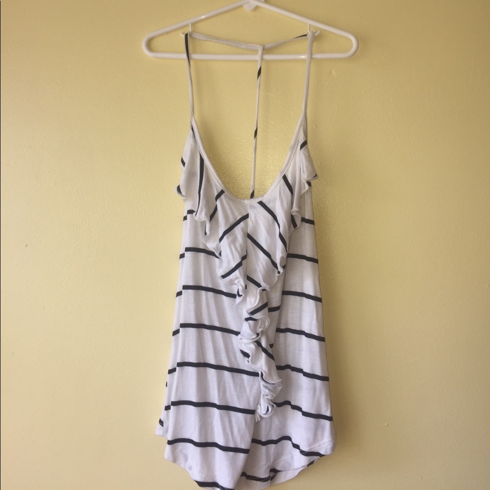 A black and white tank top