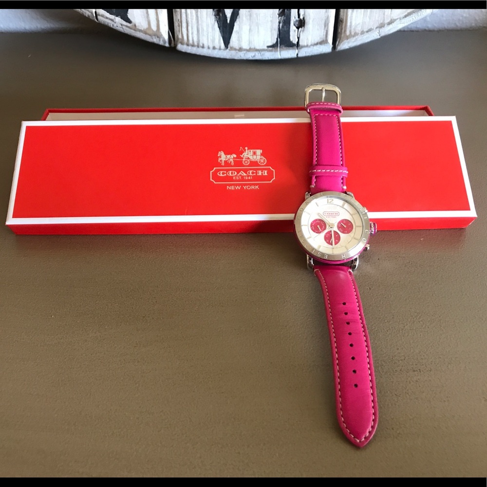 COACH Leather Watch