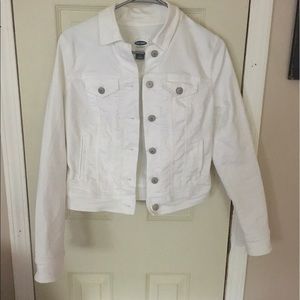 Old Navy white jean jacket