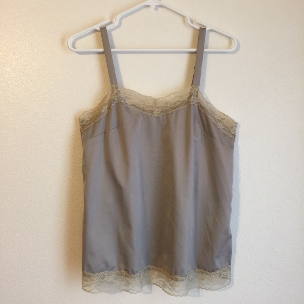 Xhilaration Lace-trimmed Tan Camisole