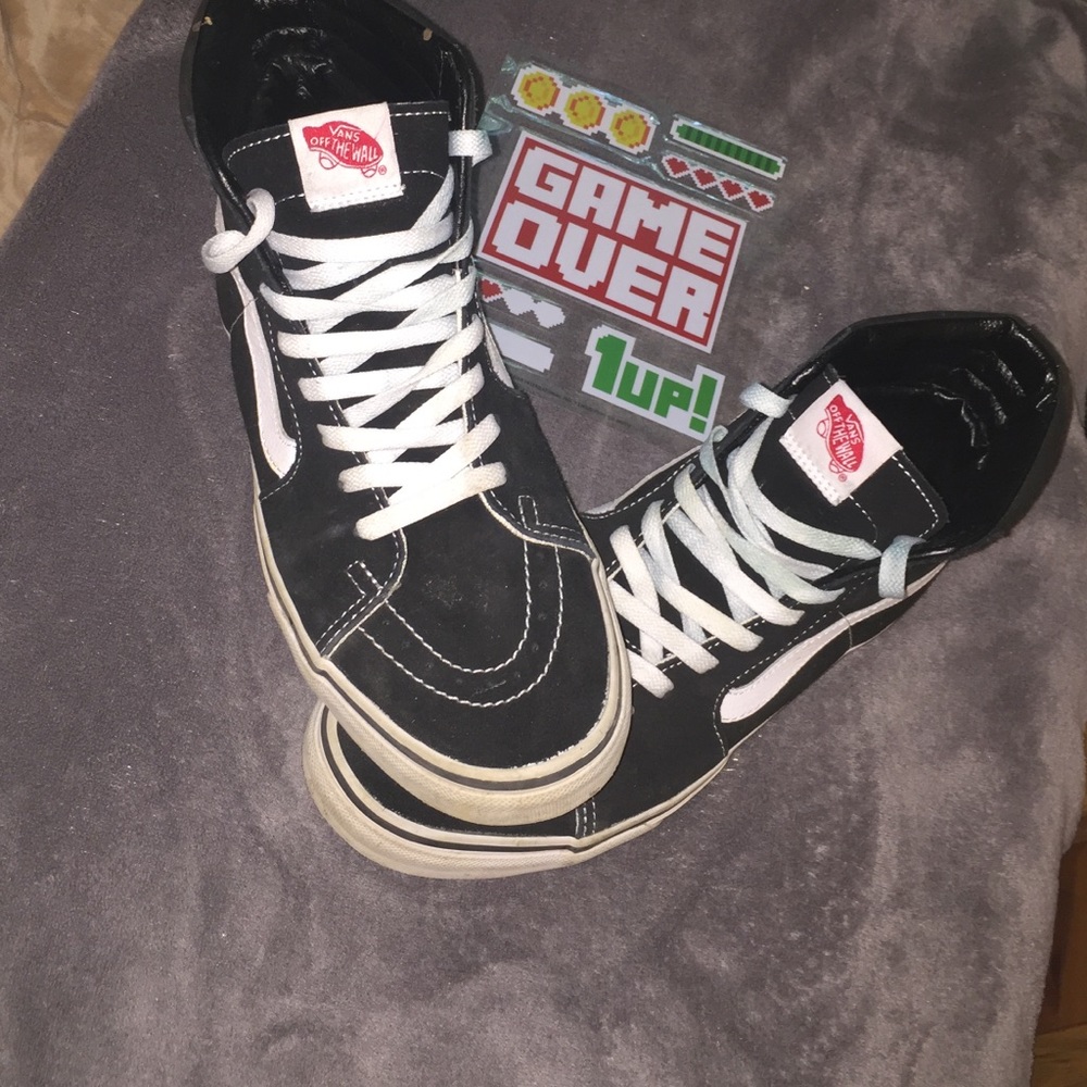 Vans black skate hi