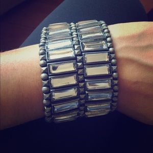 Silver Ann Taylor Rhinestone Bracelet