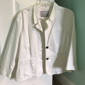 White jean jacket