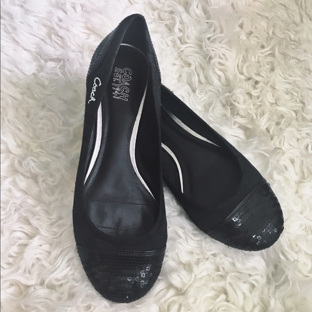 Black Coach Flats