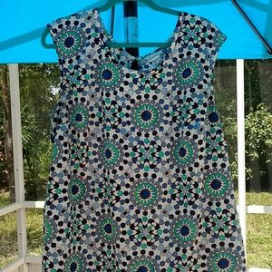 Merona sleeveless printed blouse