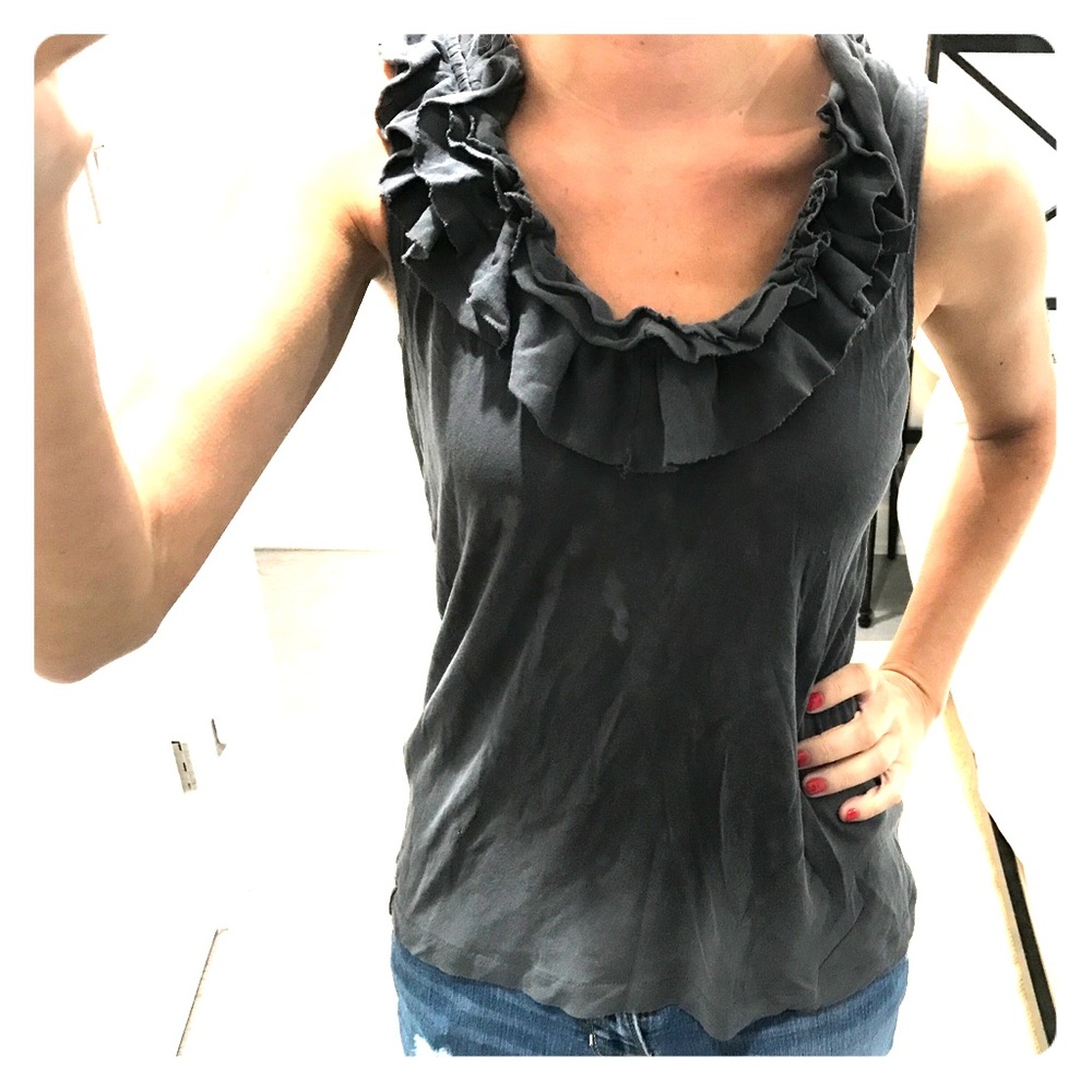 Ruffled tank by JCREW