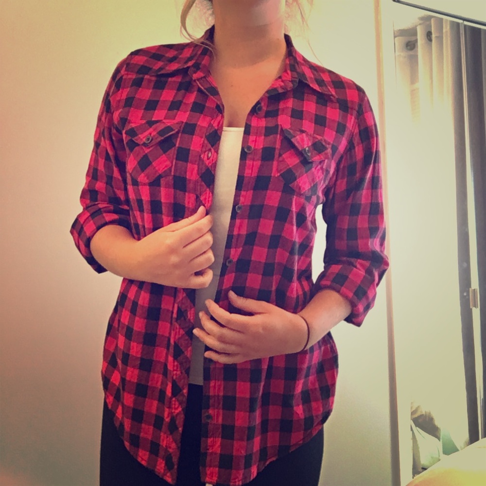 Checkered Button Up