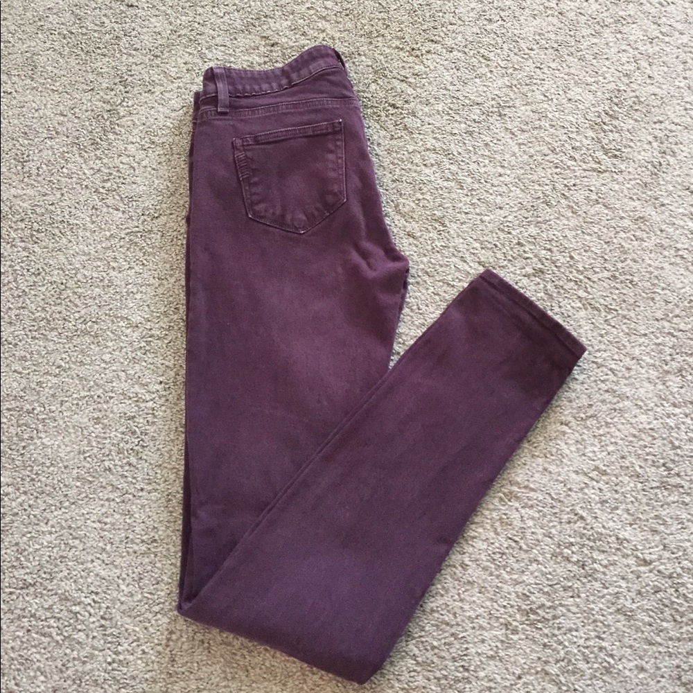 Paige purple denim skinny jeans size 26