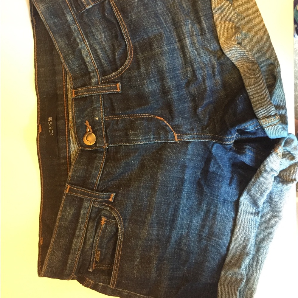 Joe's dark non distressed denim shorts