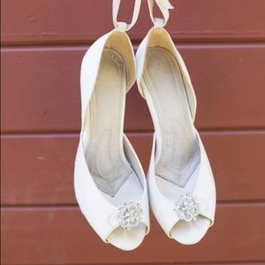 Angela Nuran Starletta Ivory Wedding Shoes