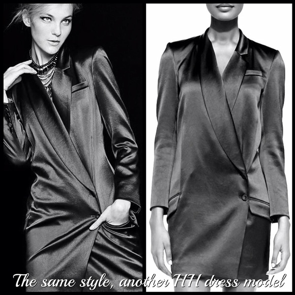 Haute Hippie black tuxedo dress - Picture 5 of 6