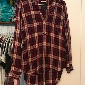 American eagle flannel top