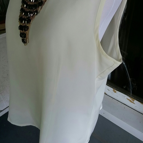 Karen Scott cream sleeveless - Picture 2 of 5