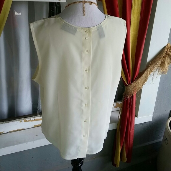 Karen Scott cream sleeveless - Picture 3 of 5