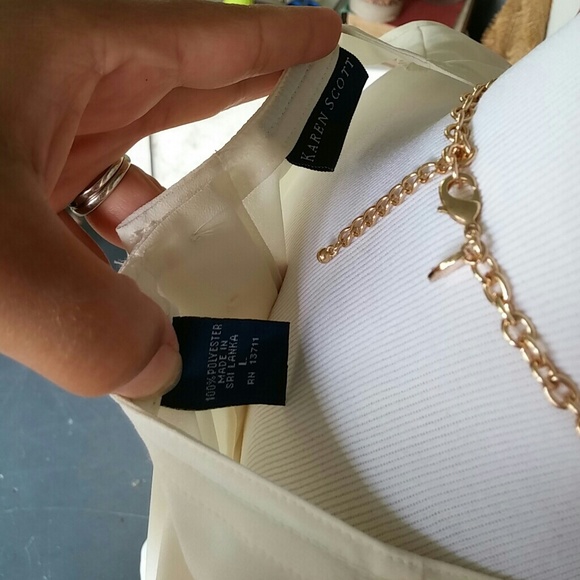 Karen Scott cream sleeveless - Picture 5 of 5