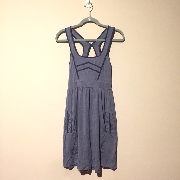 Urban Outfitters Dresses & Skirts - Dusty Blue Crossback Dress WITH POCKETS!