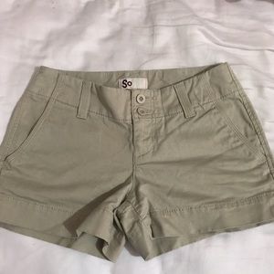 Short khaki shorts