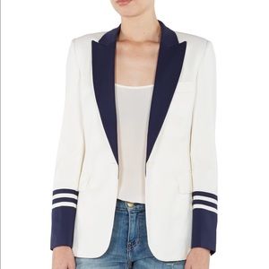 NWT EQUIPMENT 'Anais' Linen Nautical Blazer Size 4