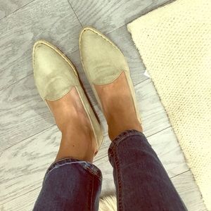 Old Navy tan espadrille flats -size 7
