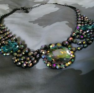 Sparkly glam statement necklace