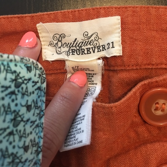 🍊 linen high waisted short shorts - Picture 7 of 7