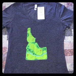 Golf themed Idaho tshirt