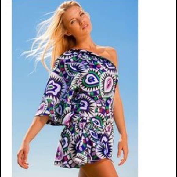 NWT Rachel Lym Satin Swim Cover-up / Dress, Small - Picture 1 of 4