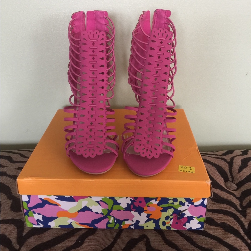 High heeled sandals