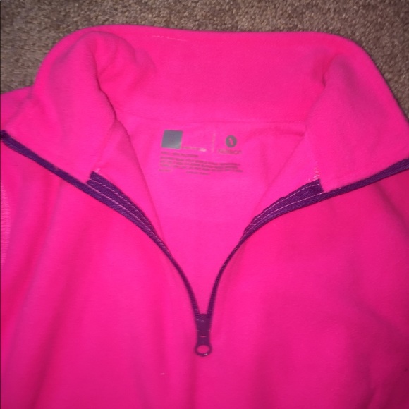 A pink and purple long sleeve zip-up - Picture 3 of 3