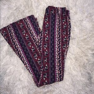 Flared flowy pants