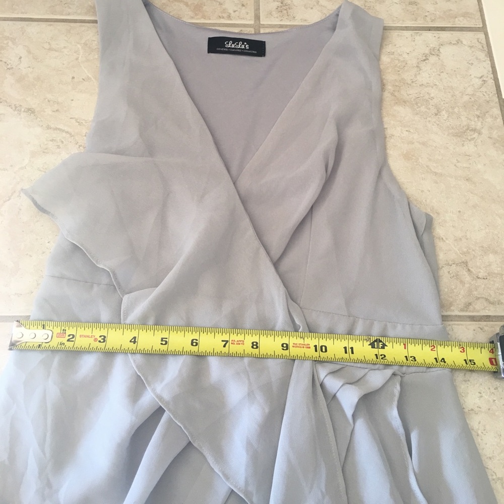 Lulus elegant asymmetrical Chiffon dress - Picture 7 of 8