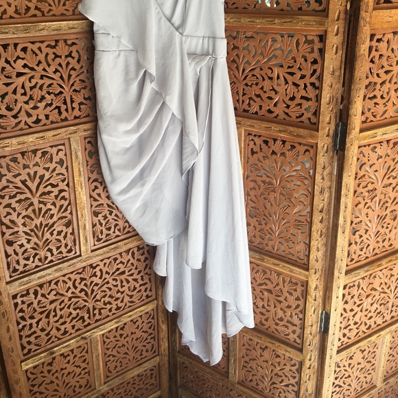 Lulus elegant asymmetrical Chiffon dress - Picture 6 of 8