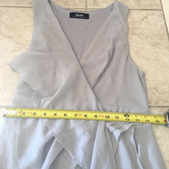 Lulus elegant asymmetrical Chiffon dress - Picture 7 of 8