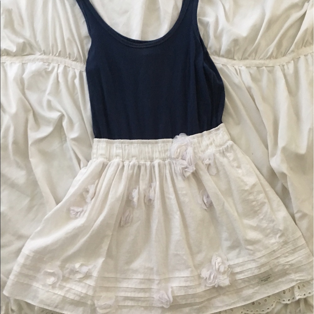 BEAUTIFUL💎 Navy and White Gilly Hicks Dress Sz M