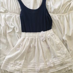 BEAUTIFUL💎 Navy and White Gilly Hicks Dress Sz M