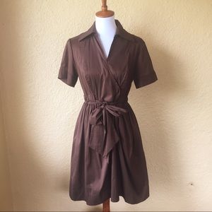 DVF wrap dress Bundette brown size 12