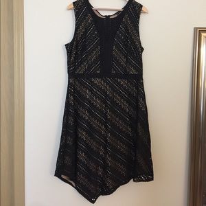 Black Eyelet Laced Dress