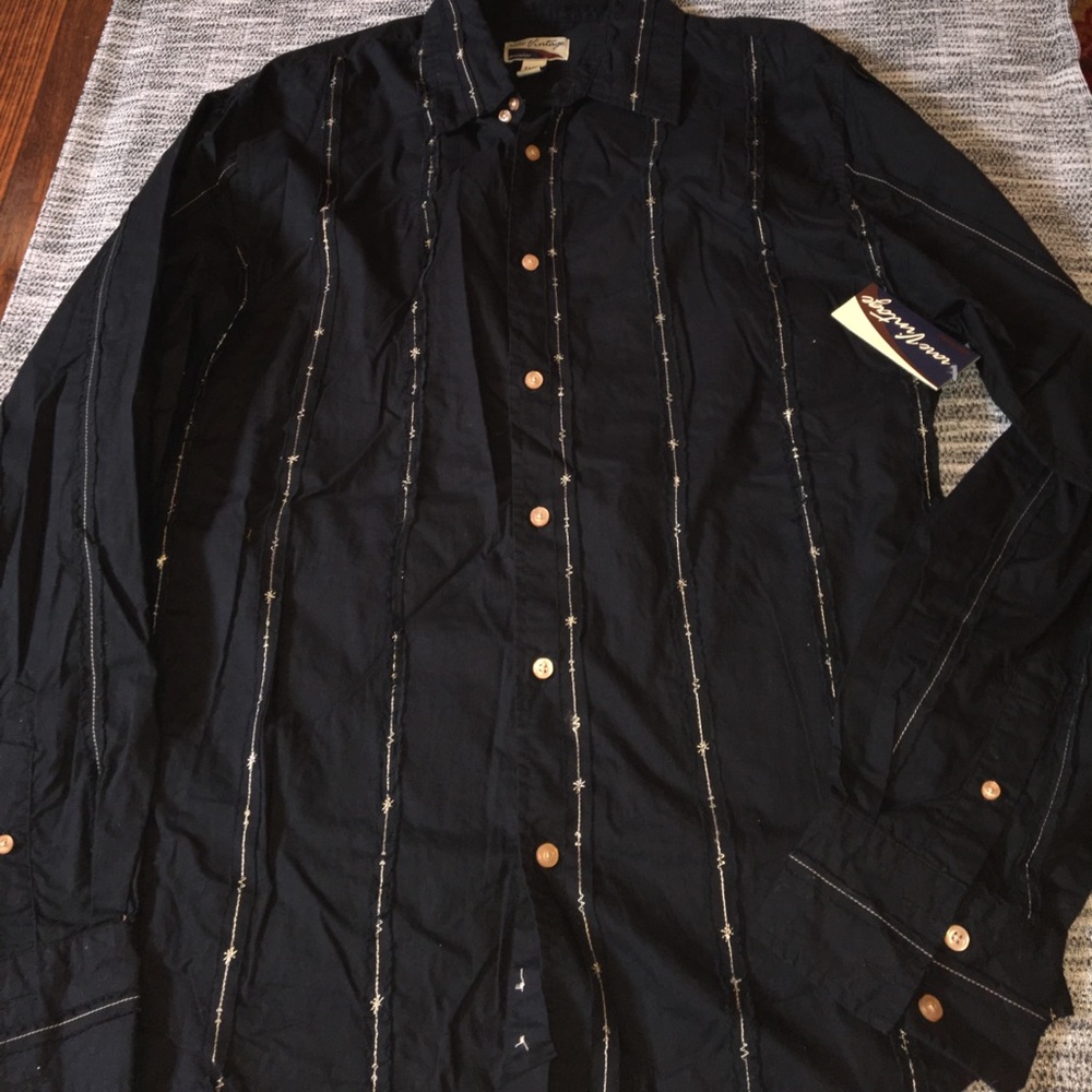 Rare Vintage Black dress shirt