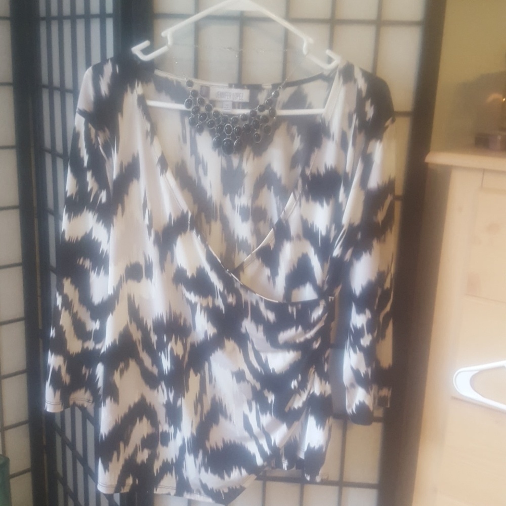 Splash patterned tunic