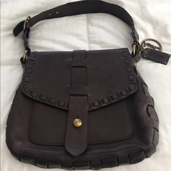 HPCOACH AUTHENTIC brown thick leather purse