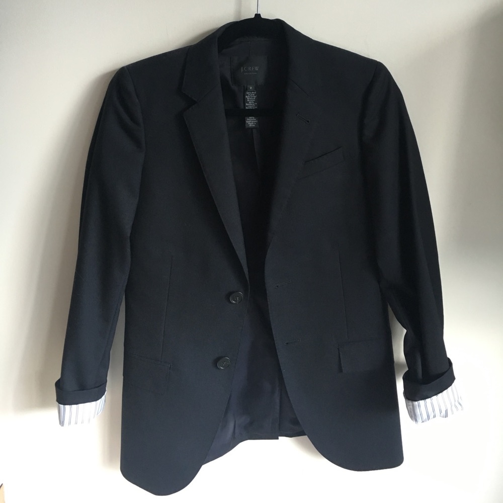 Jcrew collection navy blazer size 2