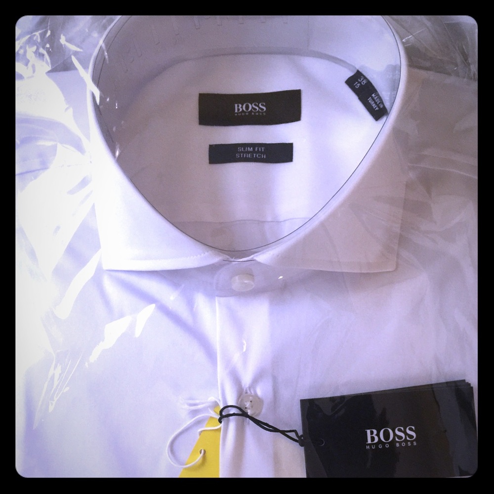 Hugo Boss slim fit stretch dress shirt