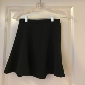 Black Flowy Mini Skirt
