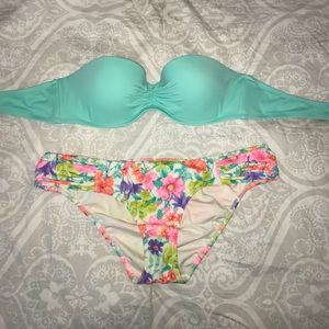 Victoria's Secret strapless top and bottoms
