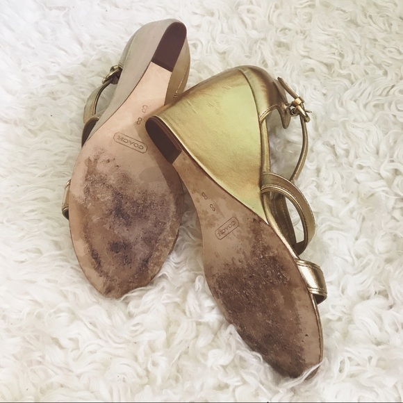 Gold Coach Wedges - Picture 4 of 4