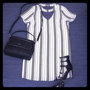 Skies Are Blue Stripe Dress Sz M