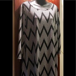 Chevron pattern dress NWT XL