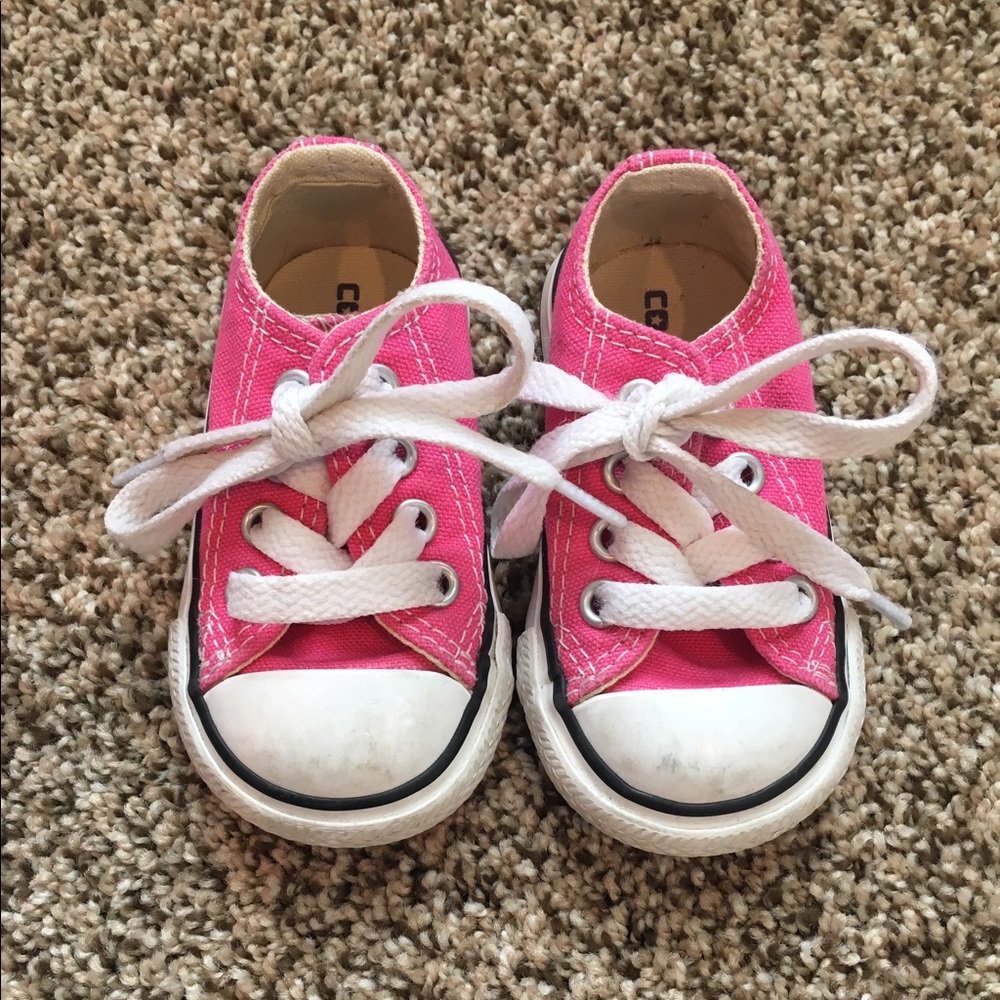 Pink Converse Baby Shoes